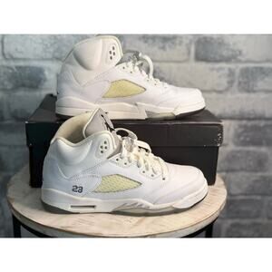 Jordan 5 Retro Metallic White Size 7